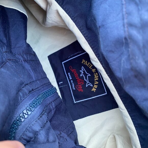 Vintage 90s Paul & Shark Yaughting Jacket Large Blue - Picture 11 of 14